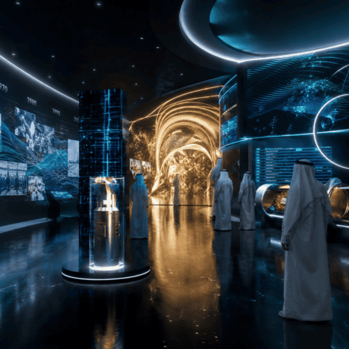 Aramco Symposium heritage exhibition hall in Saudi Arabia