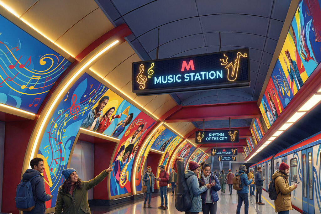 musical metro branding