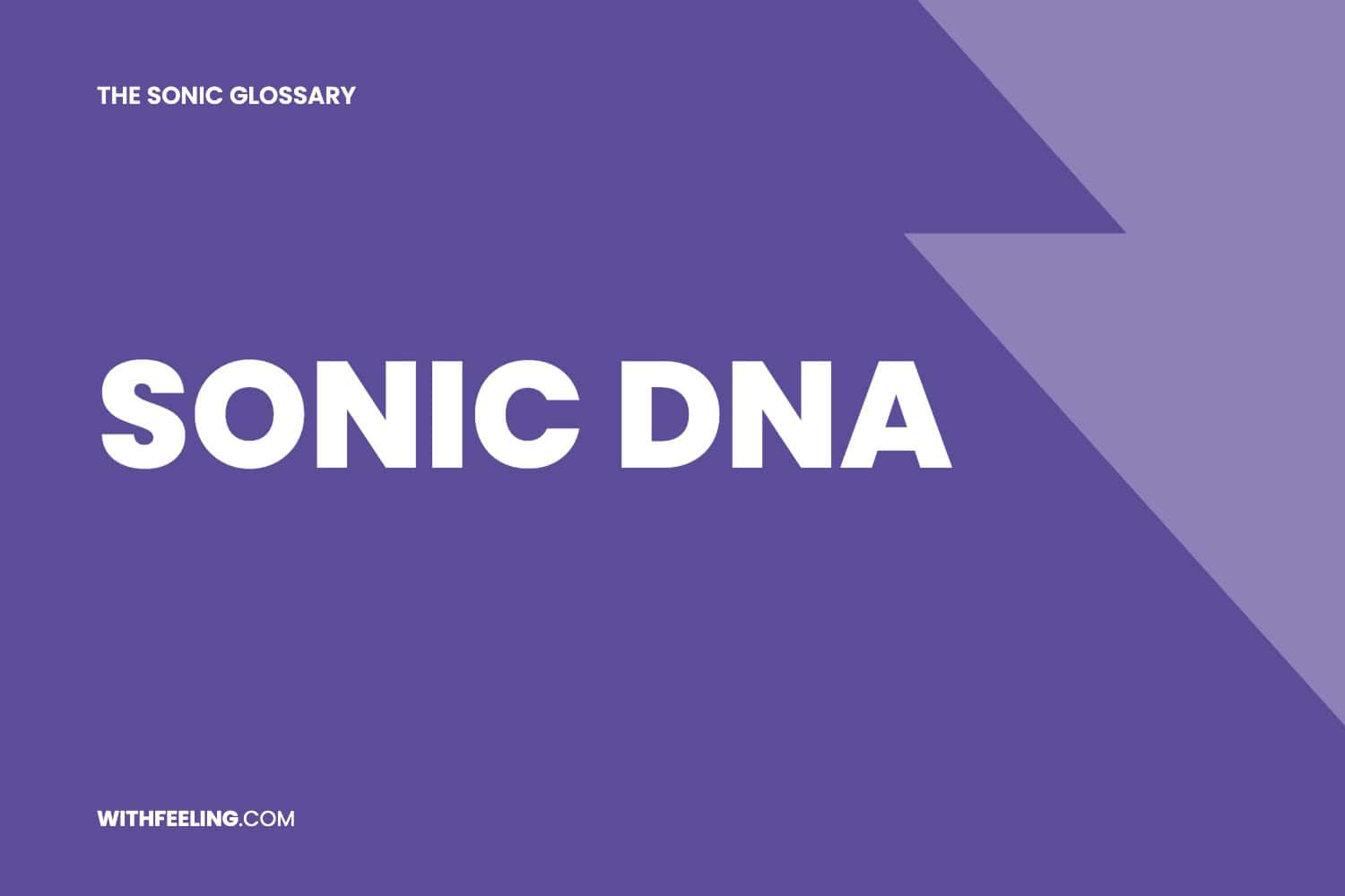 Sonic DNA explained in the WithFeeling sonic branding glossary