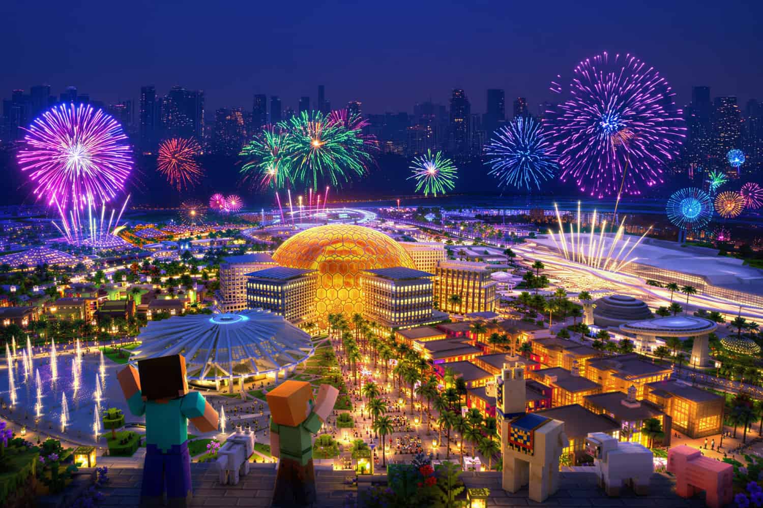Expo 2020 Minecraft NYE