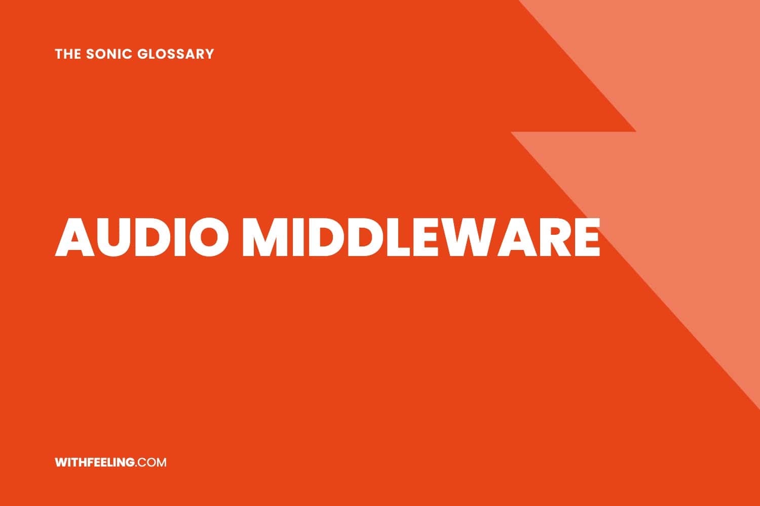 Audio Middleware explained in the WithFeeling sonic branding glossary