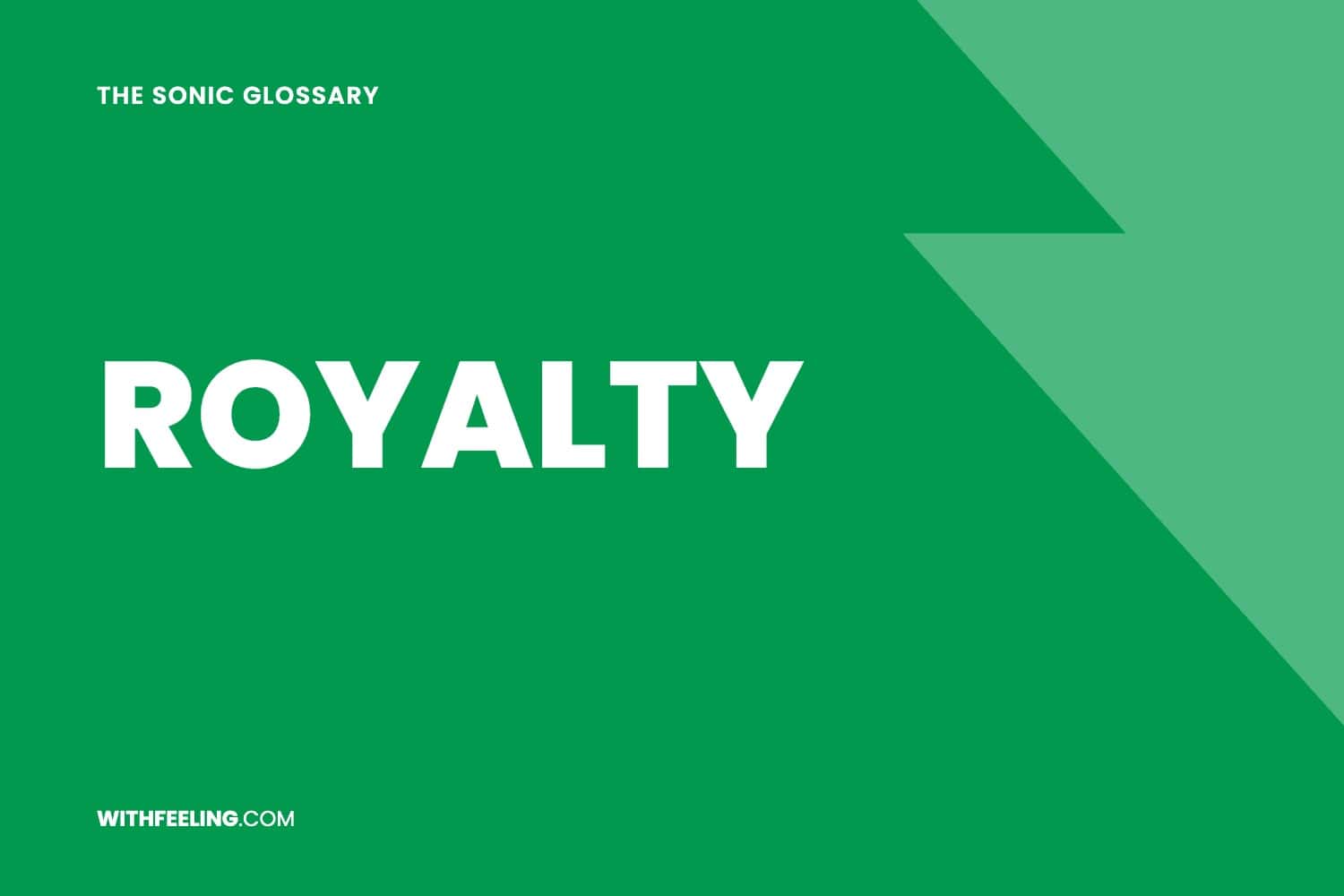 Royalty explained in the WithFeeling sonic branding glossary