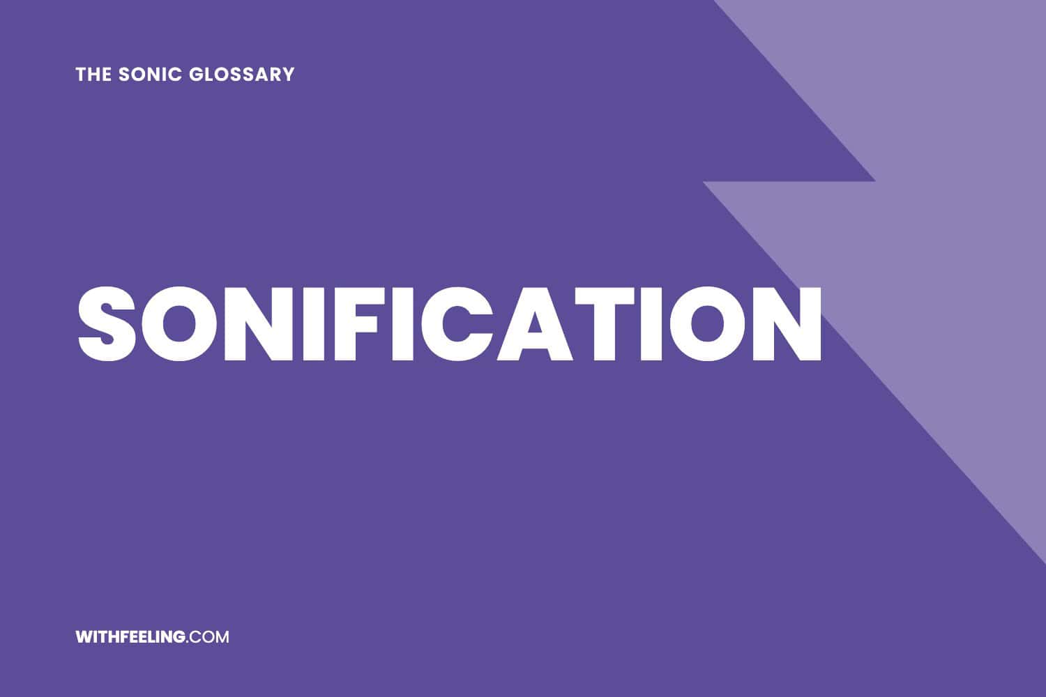 Sonification explained in the WithFeeling sonic branding glossary