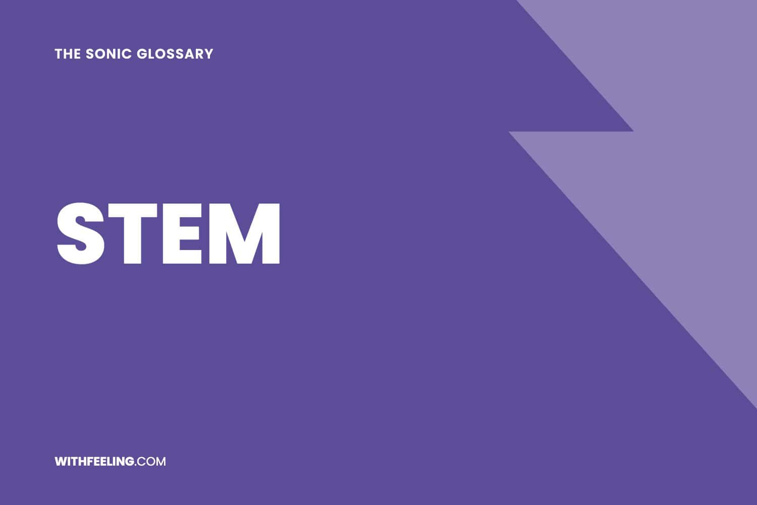 Stem explained in the WithFeeling sonic branding glossary